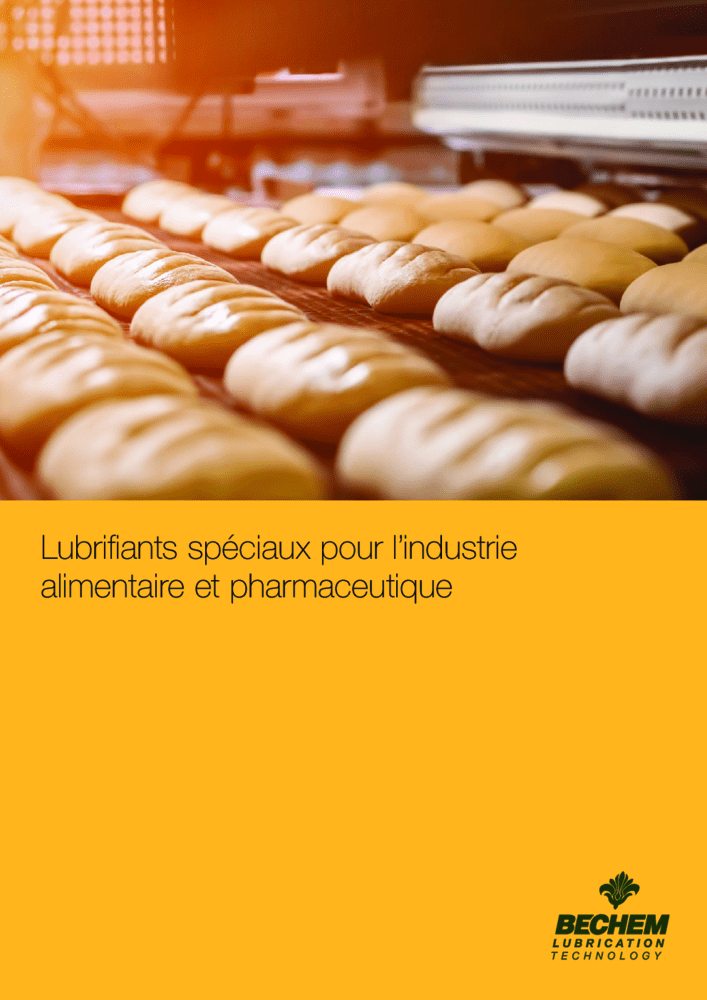 Lubrifiants spéciaux pour l'industrie alimentaire et pharmaceutique