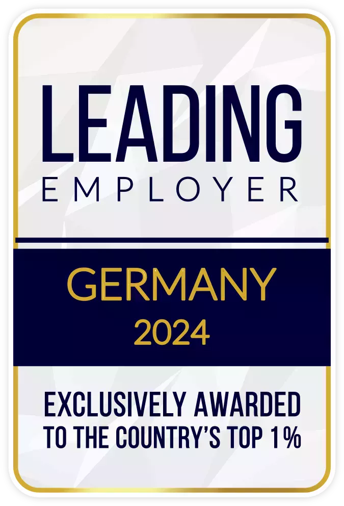 Logo vom Leading Employer Award für Germany 2022