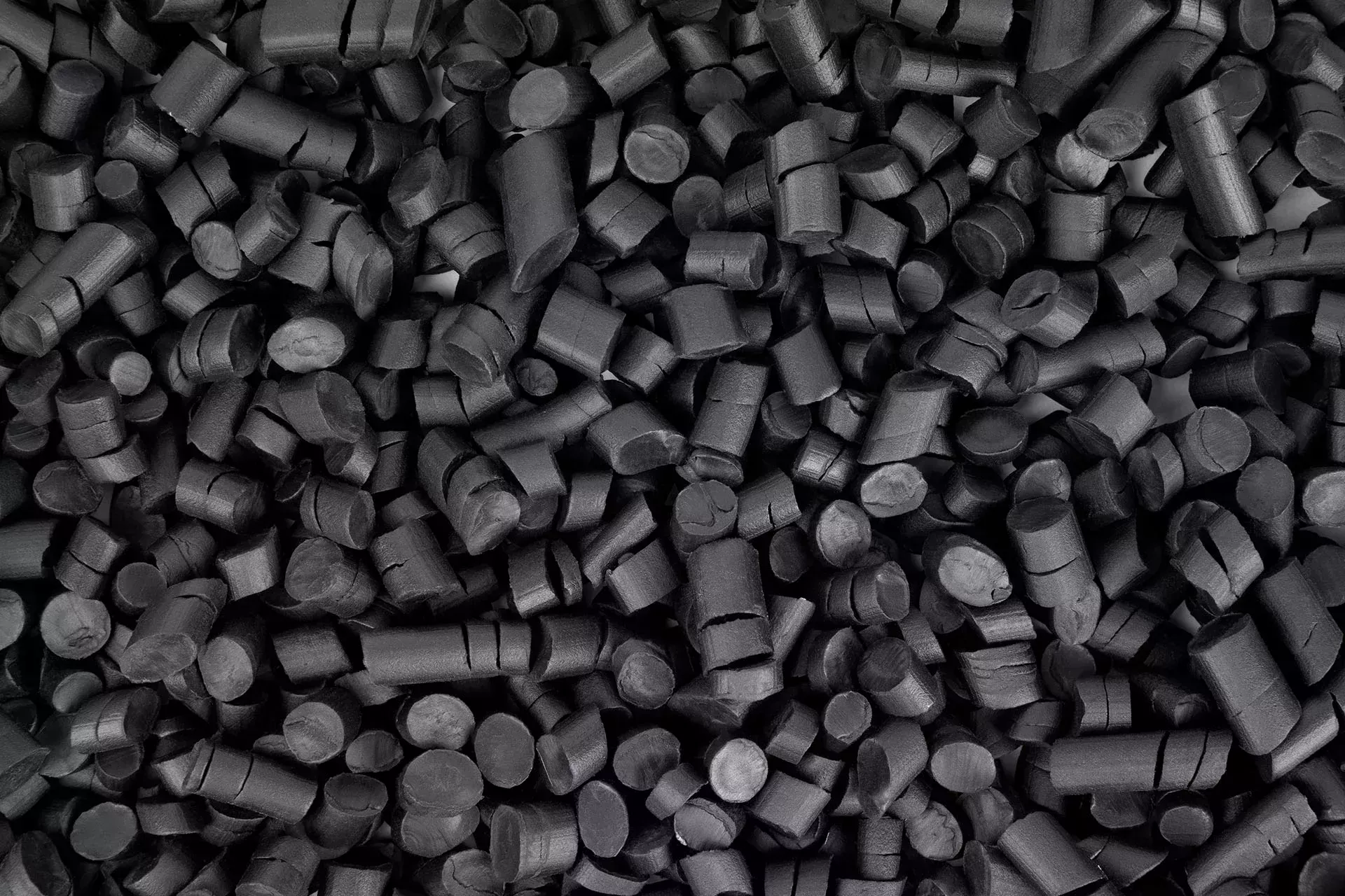 Schwarze Plastik Pellets