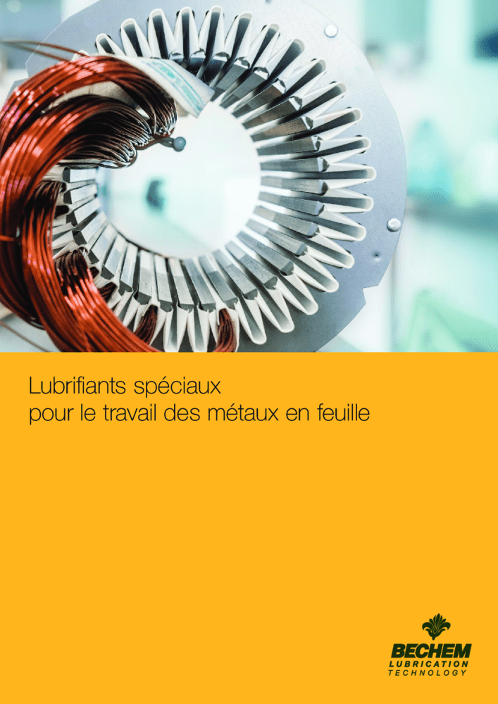 Lubrifiants spéciaux pour le travail des métaux en feuille