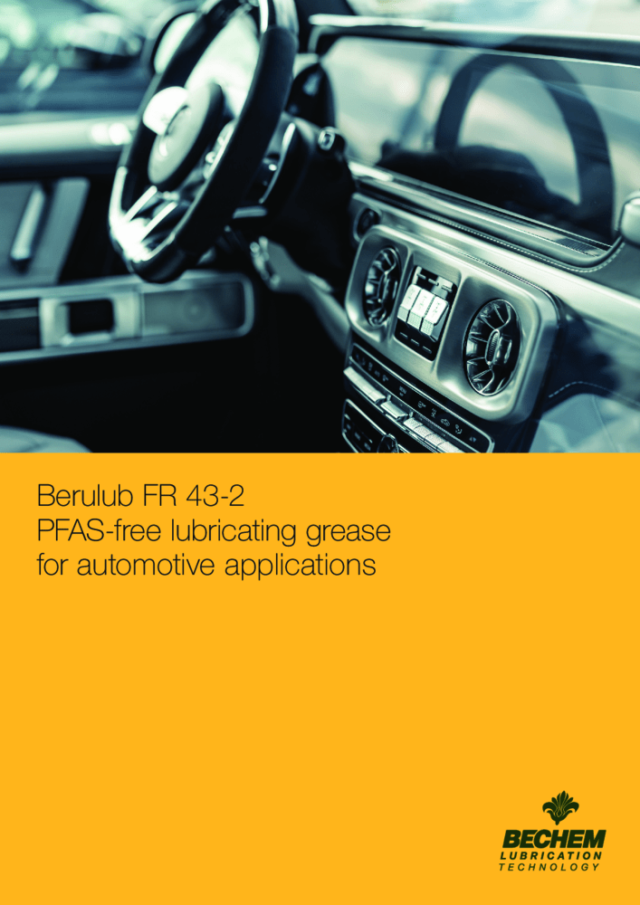 Berulub FR 43-2 PFAS-free lubricating grease for automotive applications  